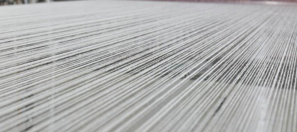 Textile coils and rope stock photo