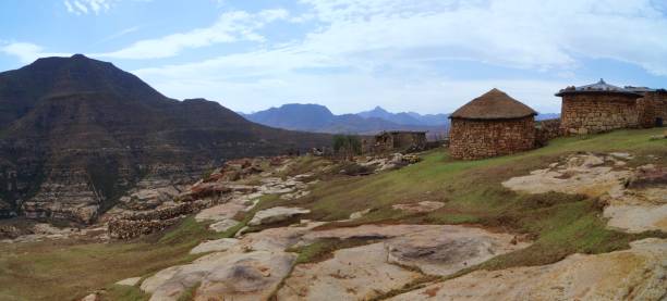 Panoramic view of Malealea - Lesotho