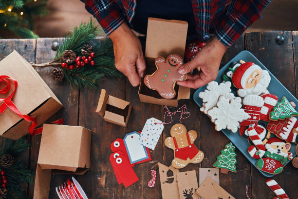 istock Decorated Christmas Cookies for Christmas Present 2166641338