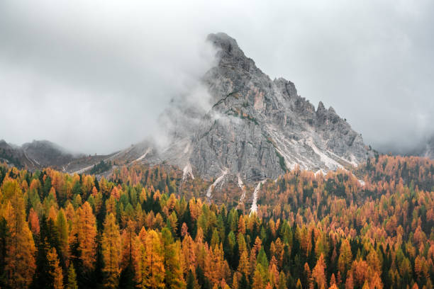 istock Incredible autumn view at Italian Dolomite Alps 2166641515