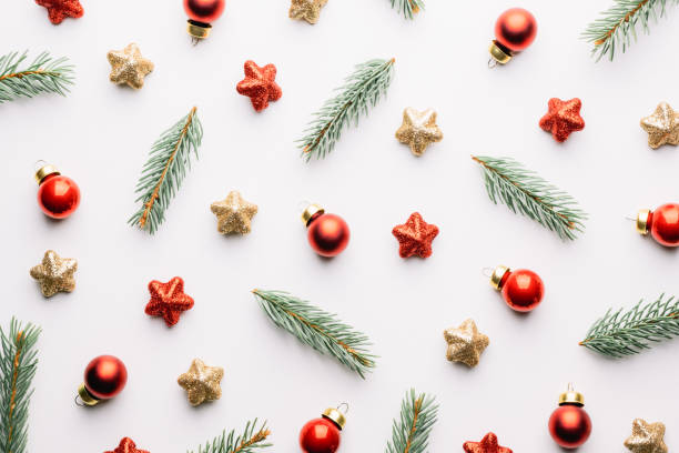 istock Creative Christmas background with Christmas balls 2166644574
