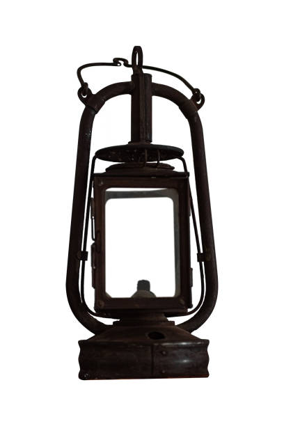 istock Vintage metal antique handle lantern is isolated. 2166645507