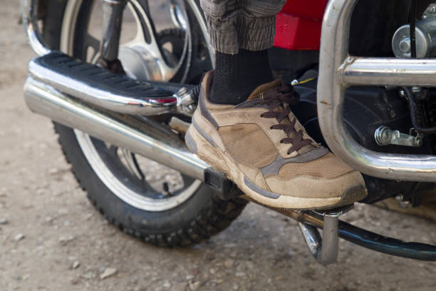 istock A man is riding a motorcycle.Close-up.Riding a motorcycle. 2166647819