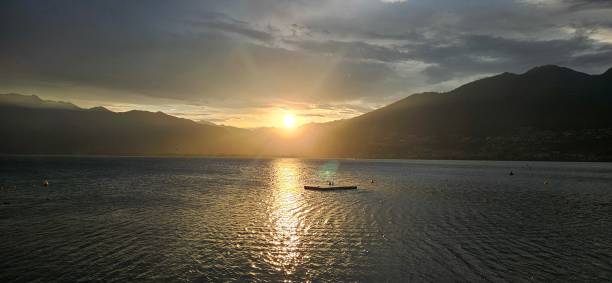Sunset in Magadino