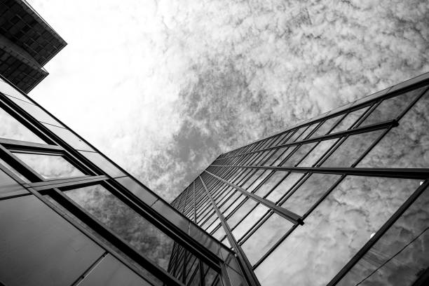 istock Low angle view of a modern building against the sky 2166652613
