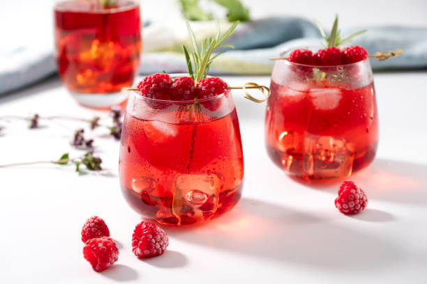 istock Raspberry Mocktail drinks with Rosemary and Fresh Raspberries Stock photo 2166658953