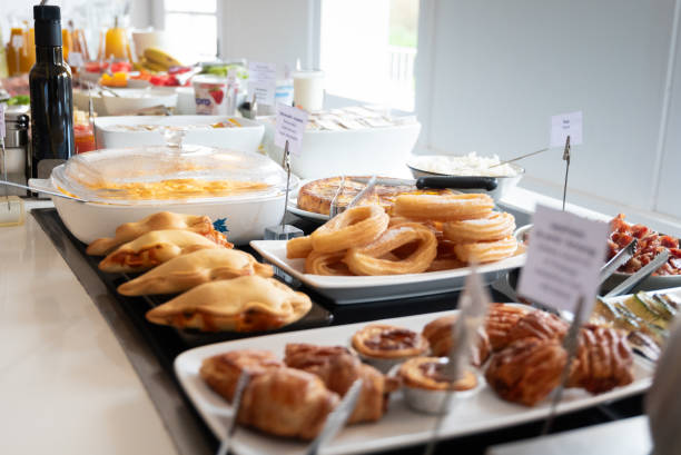 istock Buffet display featuring a variety of breakfast items 2166668559
