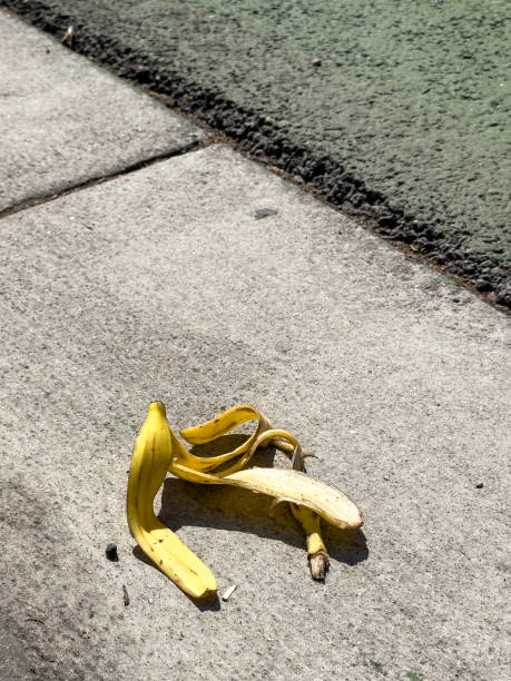 istock Discarded Banana Peel - Color Portrait Format 2166672051
