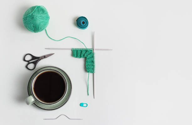 istock Composition of balls of knitting thread 2166672239
