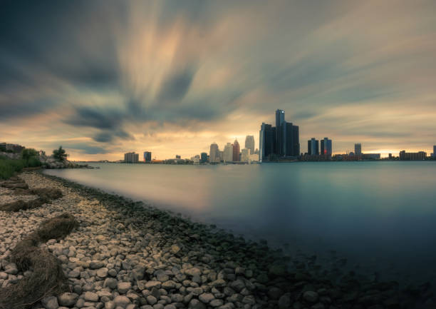 istock Detroit, Michigan - Skyline at Dusk 2166676199