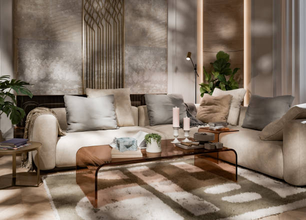 istock Classic living room architecture 2166682624