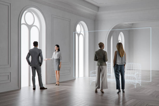 istock Real estate agent showing empty new apartment 2166682625