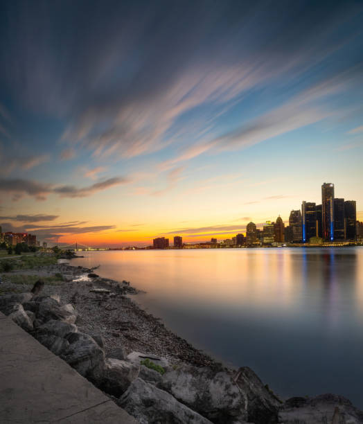 istock Detroit, Michigan - Skyline at Dusk 2166683278