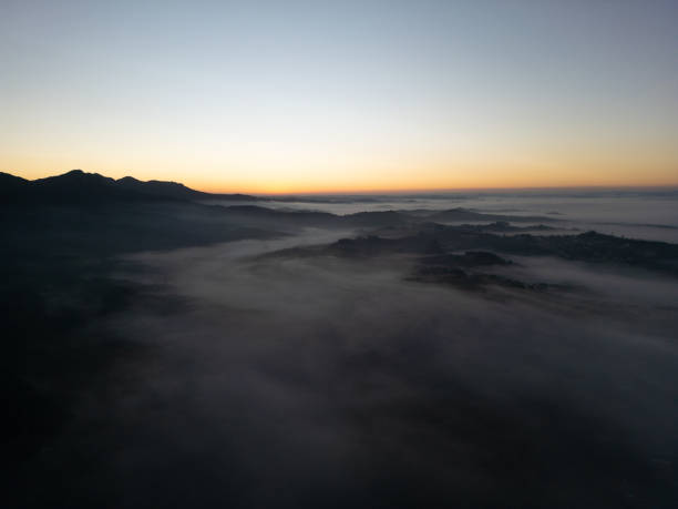 Sunrise with fog