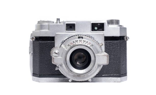 istock vintage photo camera on a white background 2166688816