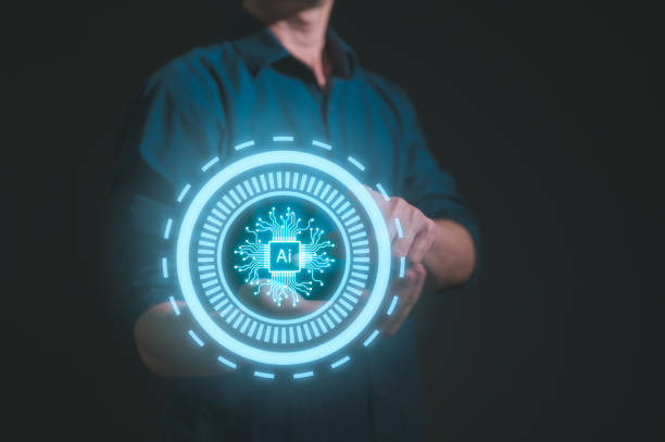 istock artificial intelligence AI technology and Digital transformation concept, businessman holding virtual icon and working with Ai icon 2166692735