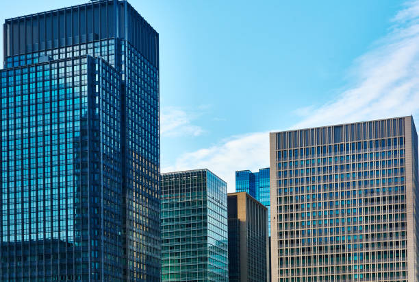 istock Skyscraper in the Tokyo city 2166695738