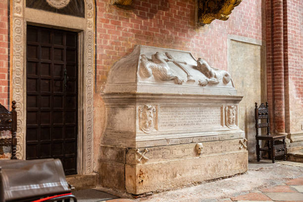 istock Stone sarcophagus in Basilica dei Santi Giovanni e Paolo 2166696472