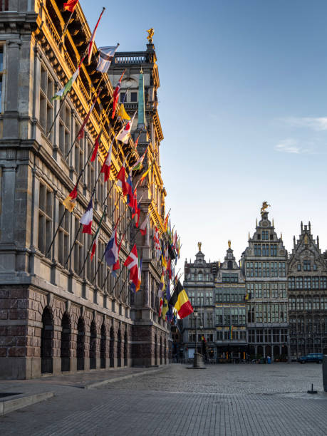 City Hall of Antwerp, Belgium. Early morning shot.