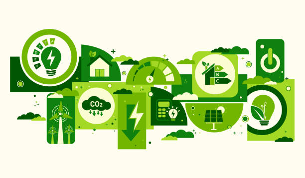 istock House energy efficiency, energy efficient rating class concept, eco home renovation save cost. Low-consumption ecological house. Green Building for Sustainable Development Concept 2166709731