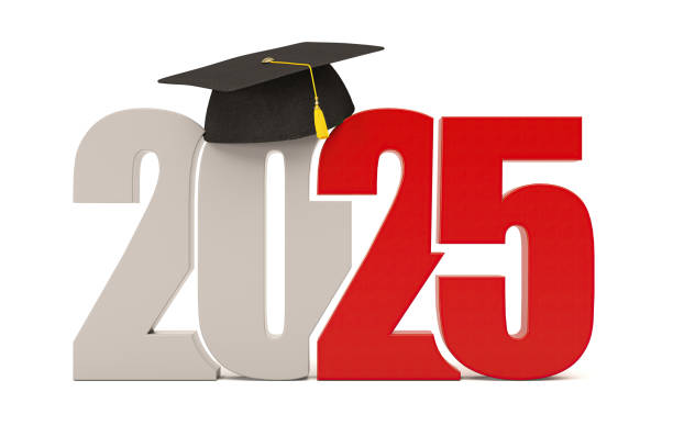 istock New Year Concept 2025 with Graduation Hat 2166713408