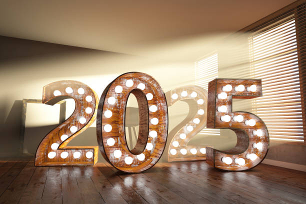 istock 2025 Light Bulb Sign with Sunbeam Through the Window 2166713444