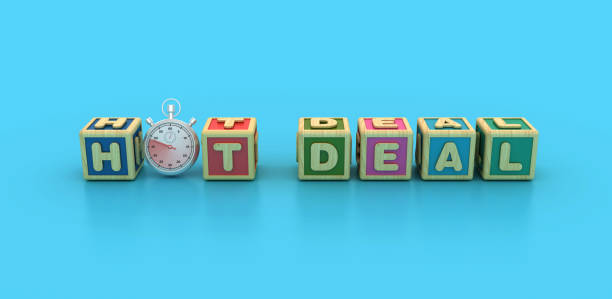istock 3D Stopwatch with HOT DEAL Blocks 2166718685