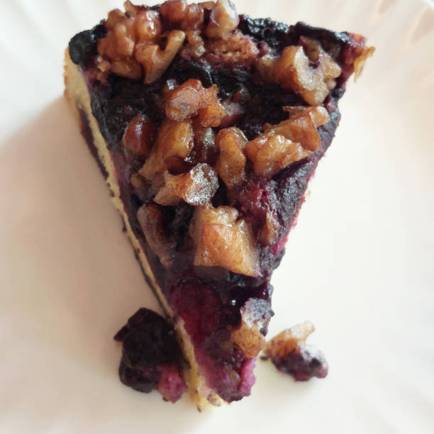Blueberry Walnut Cake at Thai Cafe in Bangkok, Thailand