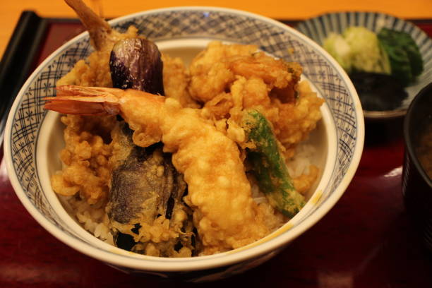 istock Japanese cuisine: tendon (tempura bowl) in Tokyo, Japan 2166720266