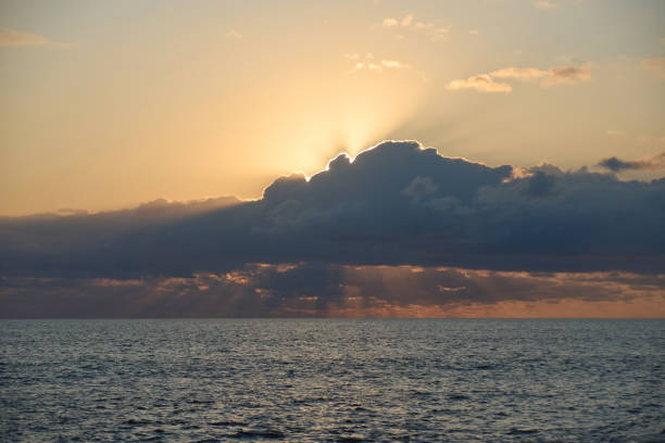 Beautiful sunset over the ocean