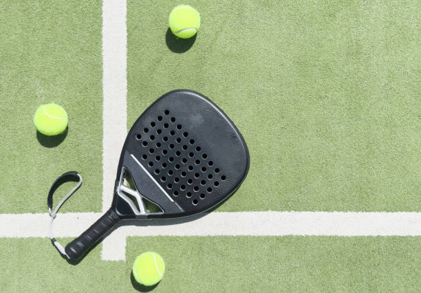 istock Paddle tennis racket and ball 2166730982