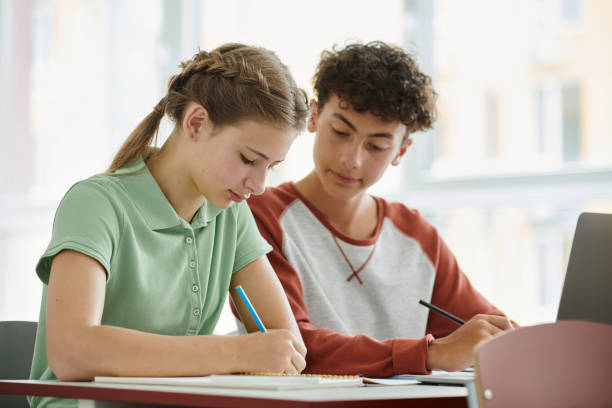 istock Teen students enjoyed creative learning in a bright classroom during back-to-school 2166731358