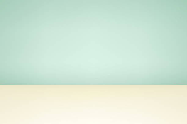 istock Pastel green and cream studio background. Space for selling products on the website. Vector illustration. 2166731850