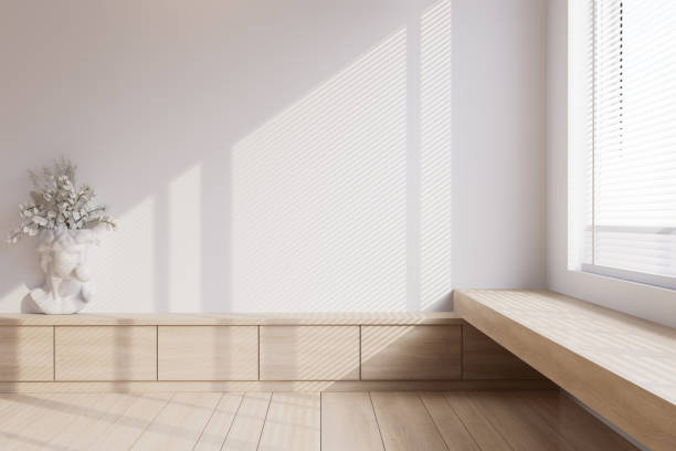 istock Minimal style modern contemporary empty room interior with blank wall for copy space 3d render 2166735590