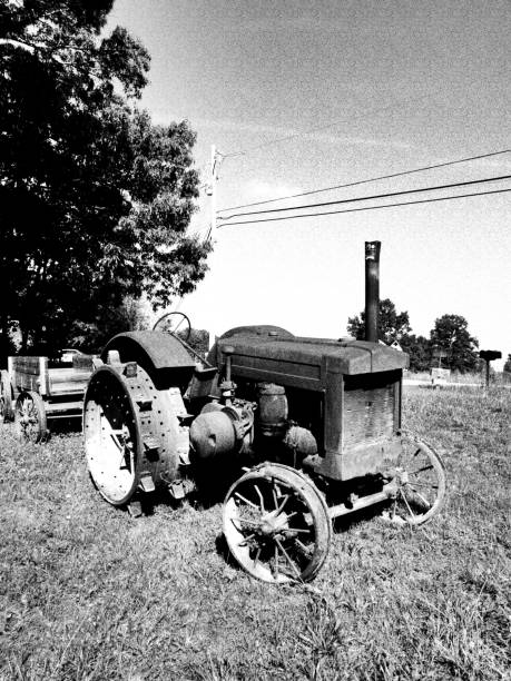 istock Old tractor no tires 2166739278