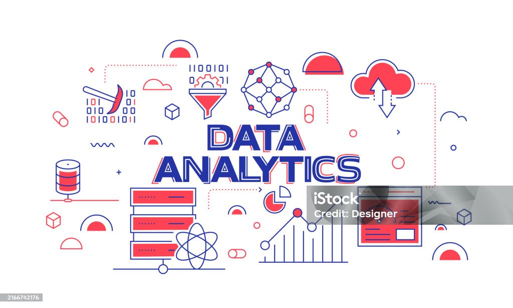 Data Analytics Header Image Data Analytics Related Banner Design For Web Page Headline Brochure ...
