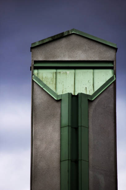 istock A cool mysterious building with a dark sky behind it 2166742206