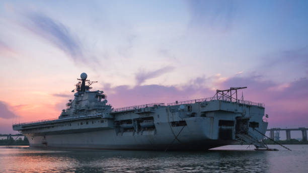 istock Aircraft carrier Minsk in the harbor 2166744197