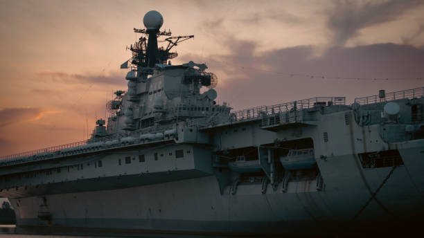 istock Aircraft carrier Minsk in the harbor 2166744198