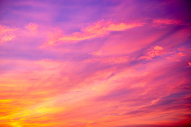 istock Beautiful , luxury soft gradient orange gold clouds and sunlight on the blue sky perfect for the background, take in everning,Twilight, Large size, high definition landscape photo 2166746543