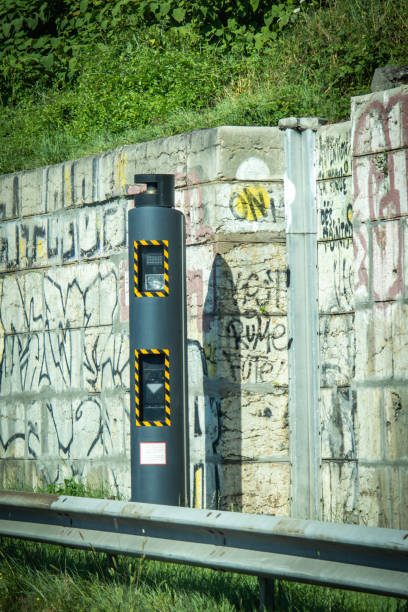 istock fixed radar on the side of a road 2166751665
