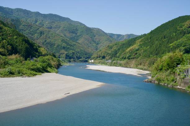 istock Niyodo River and  Submersible bridge in May 2166754365
