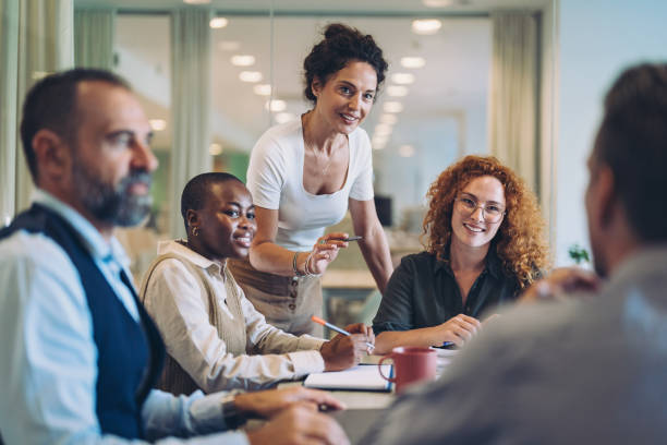 istock Discussing business solutions with the team 2166755760