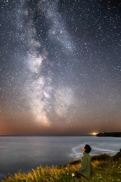 istock Man looking at the Milky Way. 2166756901