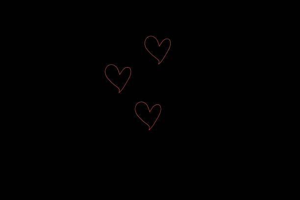 red Heart, valentine, love, black, icon