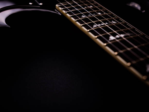 istock Fretboard of modern electric guitar. Close up. 2166761960