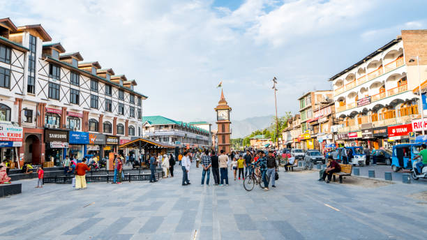 Lal Chowk, Srinagar - The Ghanta Ghar or Clock Tower at Lal Chowk, Srinagar is one of the main tourist attraction in Jammu and Kashmir, India