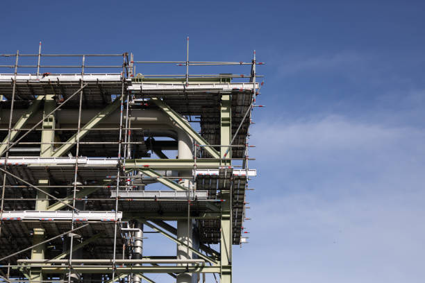 istock Oil refinery plant against blue sky 2166766324