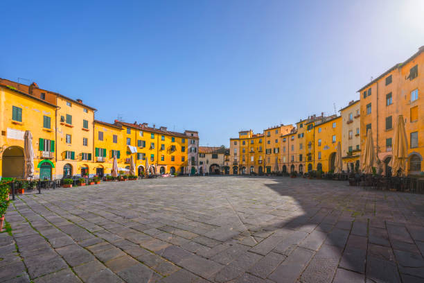 istock Lucca, Piazza Anfiteatro square. Tuscany, Italy 2166768800
