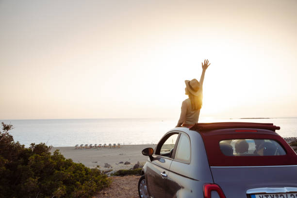 istock Road trip in convertible car 2166771588